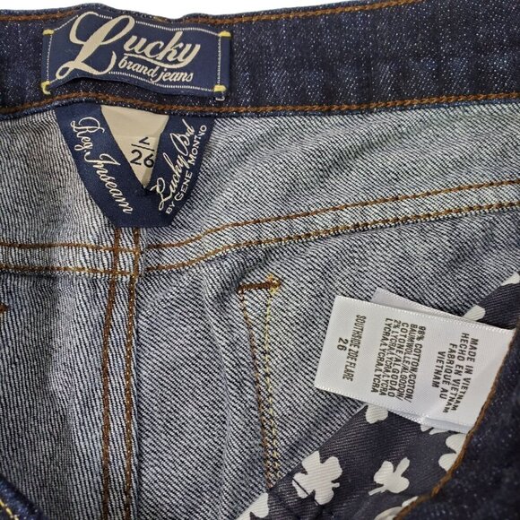 Lucky Brand Women’s Southside Zoe Flare Dark Wash Low Rise Jeans - Size 2/26 - Picture 3 of 16